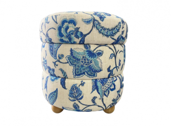 LotusPorcelain Ottoman